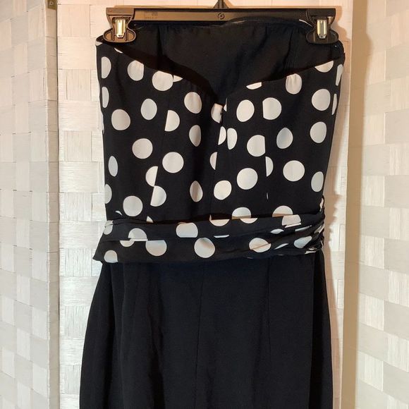 club monaco silk strapless jumpsuit size 4 - Picture 7 of 9